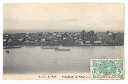 [Ansichtskarte] SAINT-LOUIS. Panorama du Guet N'Dar. 