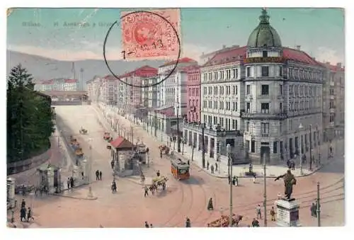 [Ansichtskarte] Bilbao. H. Amézaga y Gran Vía. 