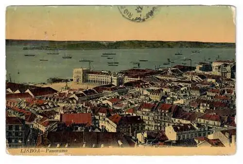 [Ansichtskarte] LISBOA. Panorama. 