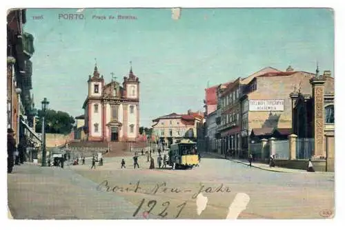 [Ansichtskarte] PORTO. Praça da Batalha. 