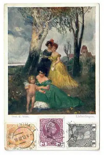 [Ansichtskarte] Prof. E. Veith. Liebesfragen. 