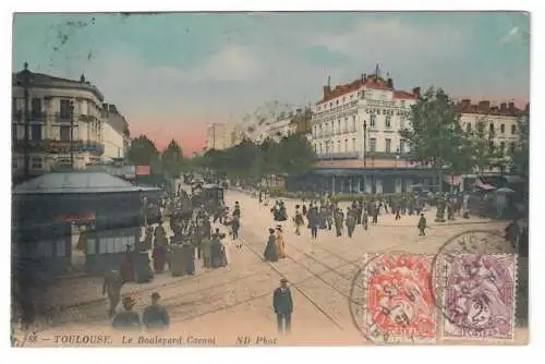 [Ansichtskarte] TOULOUSE. Le Boulevard Carnot. 