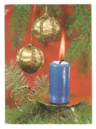 Tarjeta postal navideña. Impresa en Argentina.