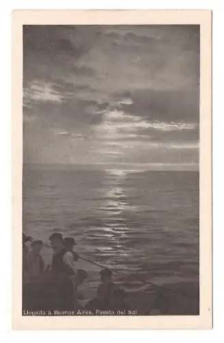 ARGENTINA. Llegada a Buenos Aires. Puesta del Sol.