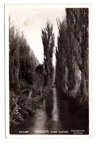 ARGENTINA. Cipoletti. Canal Lucinda.