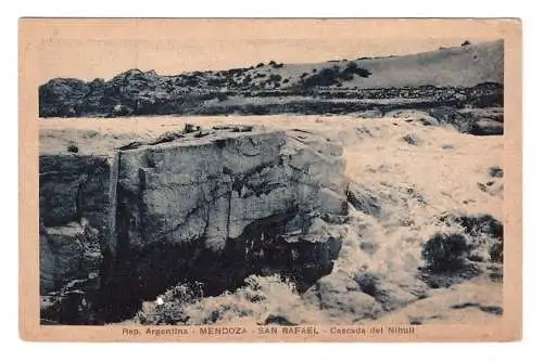 ARGENTINA. Mendoza. San Rafael. Cascada del Nihuil.
