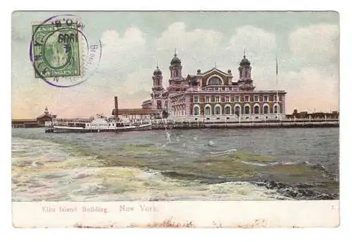 USA. New York. Ellis Island Building. 1909.