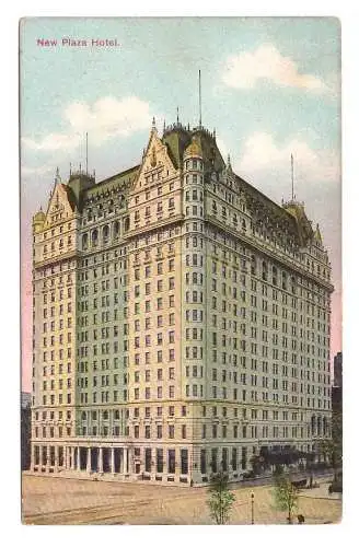 USA. New York. New Plaza Hotel.