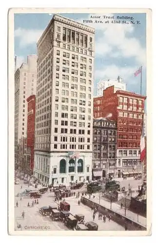 USA. New York. Astor Trust Building. Fifth Avenue at 42nd Street.