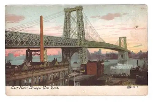 USA. New York. East River Bridge.