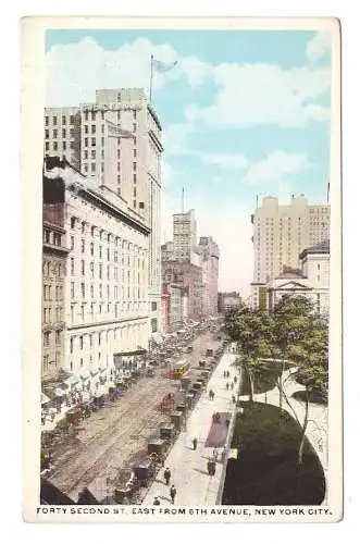USA. New York City. Forty Secons Street East from 6th Avenue.