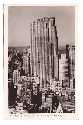 USA. New York City. RCA Building. Rockefeller Center. 1941.
