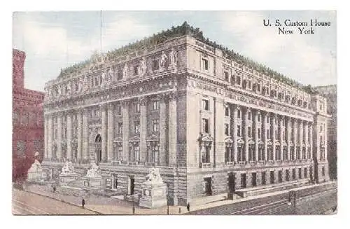 USA. New York. U. S. Custom House. 1913.