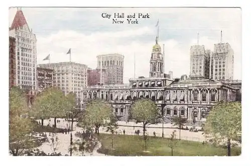 USA. New York. City Hall and Park.