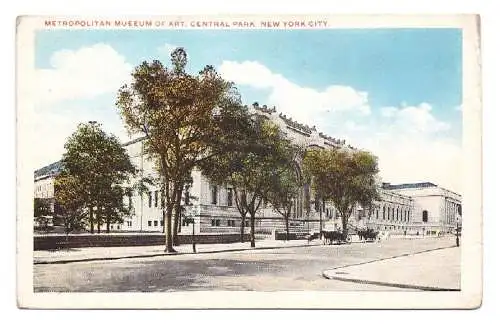 USA. New York City. Central Park. Metropolitan Museum of Art.