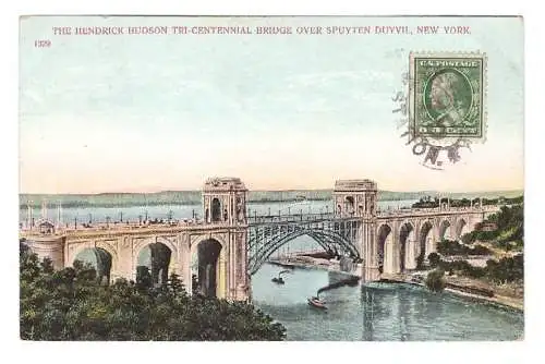 USA. New York. The Hendrick Hudson Tri-Centennial Bridge over Spuyten Duyvil.