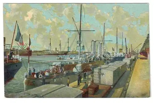 ARGENTINA. Buenos Aires. Puerto Madero. Dique N°4. 1920.