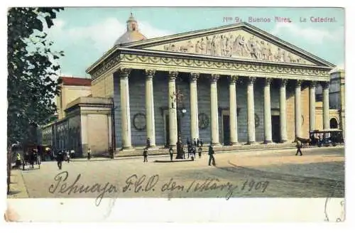 ARGENTINA. Buenos Aires. La Catedral. 1909.