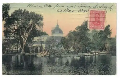 ARGENTINA. Buenos Aires. Jardín Zoológico. Lago. 1909.