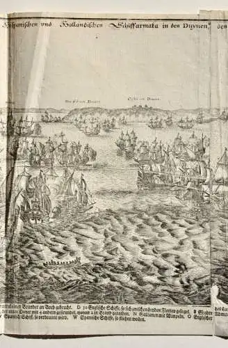 Matthäus Merian d. Ä. (1593-1650) Seeschlacht zwischen Spanien und Holland, 1639