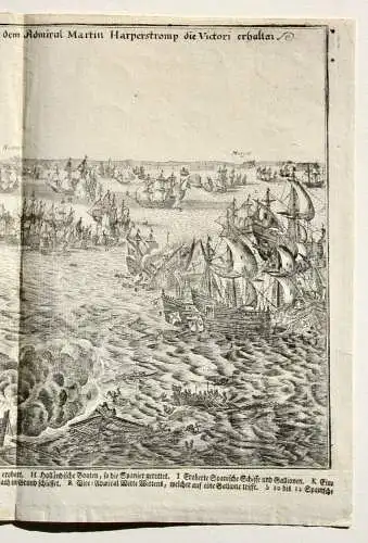 Matthäus Merian d. Ä. (1593-1650) Seeschlacht zwischen Spanien und Holland, 1639