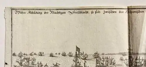 Matthäus Merian d. Ä. (1593-1650) Seeschlacht zwischen Spanien und Holland, 1639