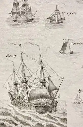 Kupferstich aus "Encyclopédie méthodique. Marine", Taf. 144, Panckoucke, 1783-87