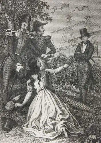 Adolf Dvorzak nach Franz Weigl (1810-?), Stahlstich "Die Venetianerin", um 1850