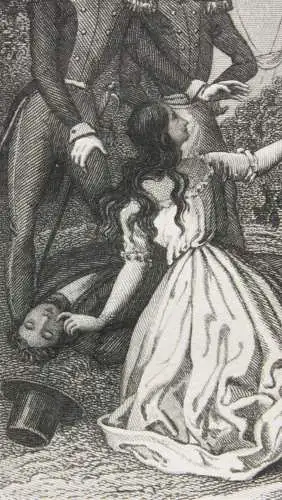 Adolf Dvorzak nach Franz Weigl (1810-?), Stahlstich "Die Venetianerin", um 1850