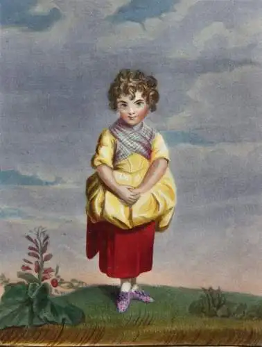 Sylvia, Lady Gertrude Fitzpatrick nach Joshua Reynolds, altkol. Schabkunstblatt