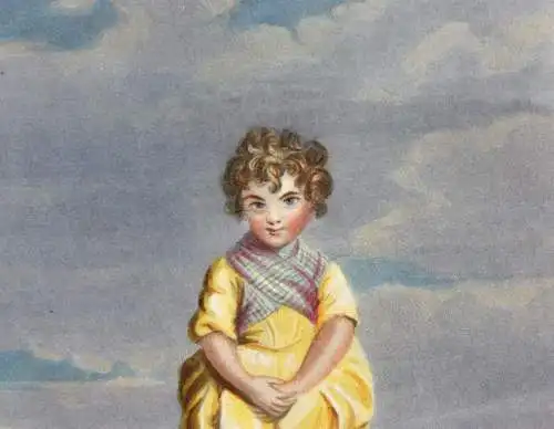 Sylvia, Lady Gertrude Fitzpatrick nach Joshua Reynolds, altkol. Schabkunstblatt