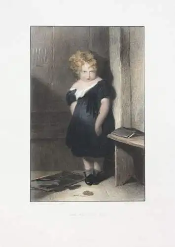 William Finden nach Sir Edwin Landseer, handkol. Stahlstich "The Naughty Boy"