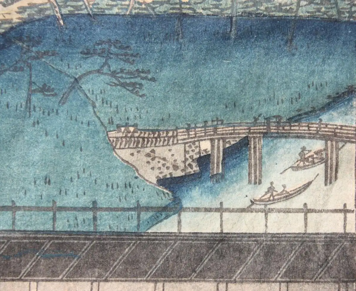 Ando (Utagawa) Hiroshige I (1797-1858) Nishiki-e, Ukiyo-e, Ôban, Tôto Ochanomizu 7