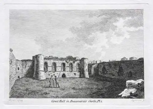 Samuel Sparrow (tätig 1770-1806), zwei Radierungen, Castel Beaumarais & Durham