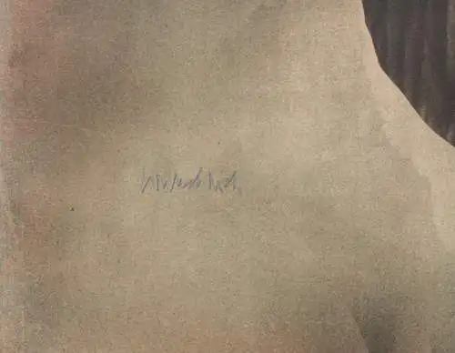 Paul Wunderlich (1927-2010), sign. Farblithographie, weiblicher Akt, 1971
