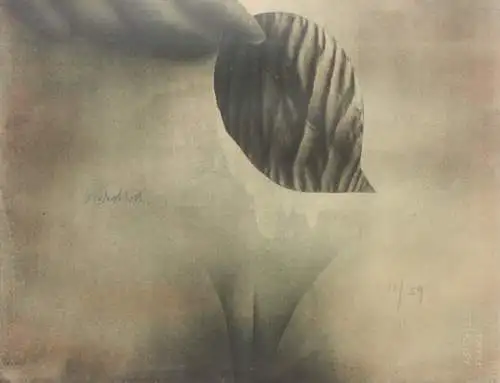 Paul Wunderlich (1927-2010), sign. Farblithographie, weiblicher Akt, 1971