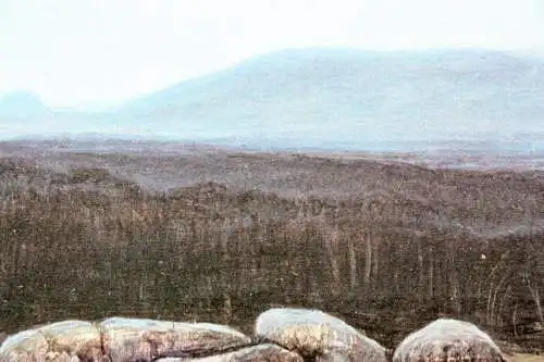 Rudolf Distler (geb. 1946), sign. Farblithographie, nächtliche Landschaft, 1978