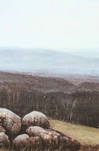 Rudolf Distler (geb. 1946), sign. Farblithographie, nächtliche Landschaft, 1978