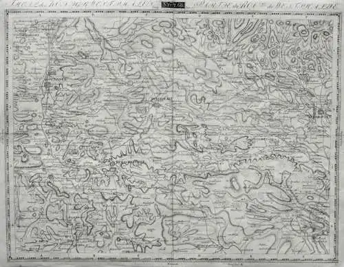 Landkarte, Kupferstich, Geogr. Institut Weimar, Sect. 68, Niedersachsen, um 1810