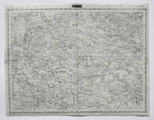 Landkarte, Kupferstich, Geogr. Institut Weimar, Sect. 68, Niedersachsen, um 1810