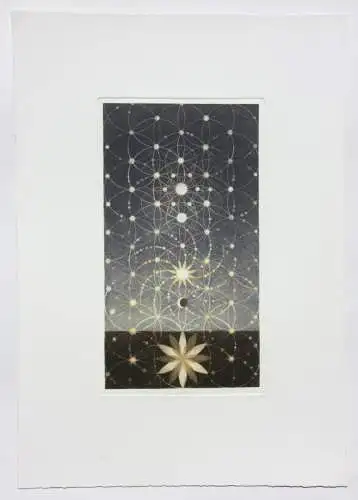 Ernst Steiner (1935-2024), signierte Farbradierung, "Gestaltenwandel", 1983