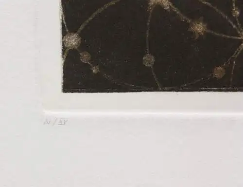 Ernst Steiner (1935-2024), signierte Farbradierung, "Gestaltenwandel", 1983