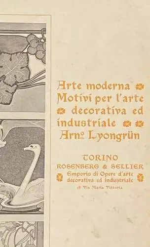 Arnold Lyongrün (1871-1935), Lichtdruck, Tafel aus "Arte Moderna" Turin um 1900