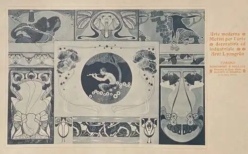 Arnold Lyongrün (1871-1935) Lichtdruck, Tafel aus "Arte Moderna" Turin um 1900