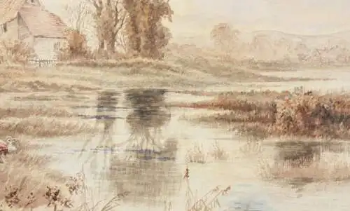 Joseph Halford Ross (1866-1909), signiertes Aquarell, Avon, beyond Chippenham