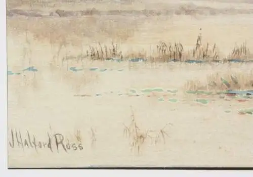 Joseph Halford Ross (1866-1909), sign. Aquarell, Avon, near Stratford-upon-Avon