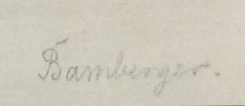 Fritz Bamberger (1814-1873), aquarellierte Zeichnung, schlafender junger Mann