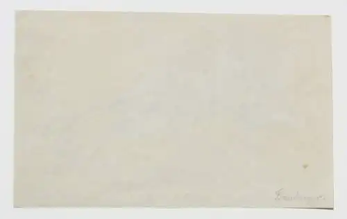 Fritz Bamberger (1814-1873), aquarellierte Zeichnung, schlafender junger Mann