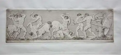 Centauromachia, drei friesartige Radierungen, Klassizismus, um 1818