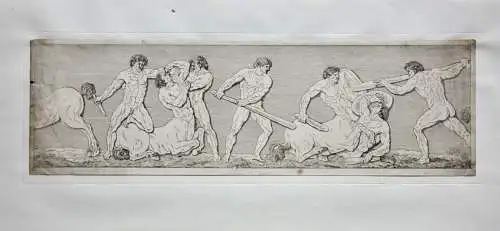Centauromachia, drei friesartige Radierungen, Klassizismus, um 1818